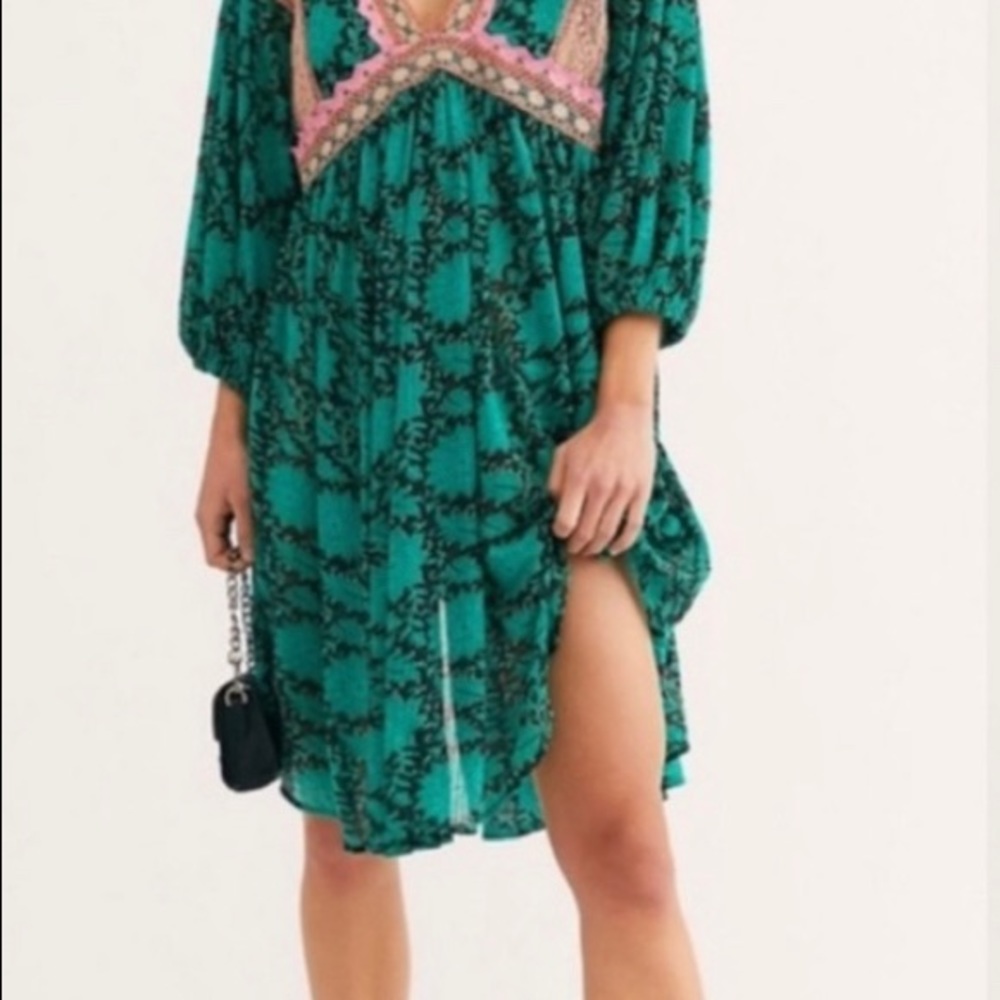 Free People Mini Dress Maxi Tunic Top